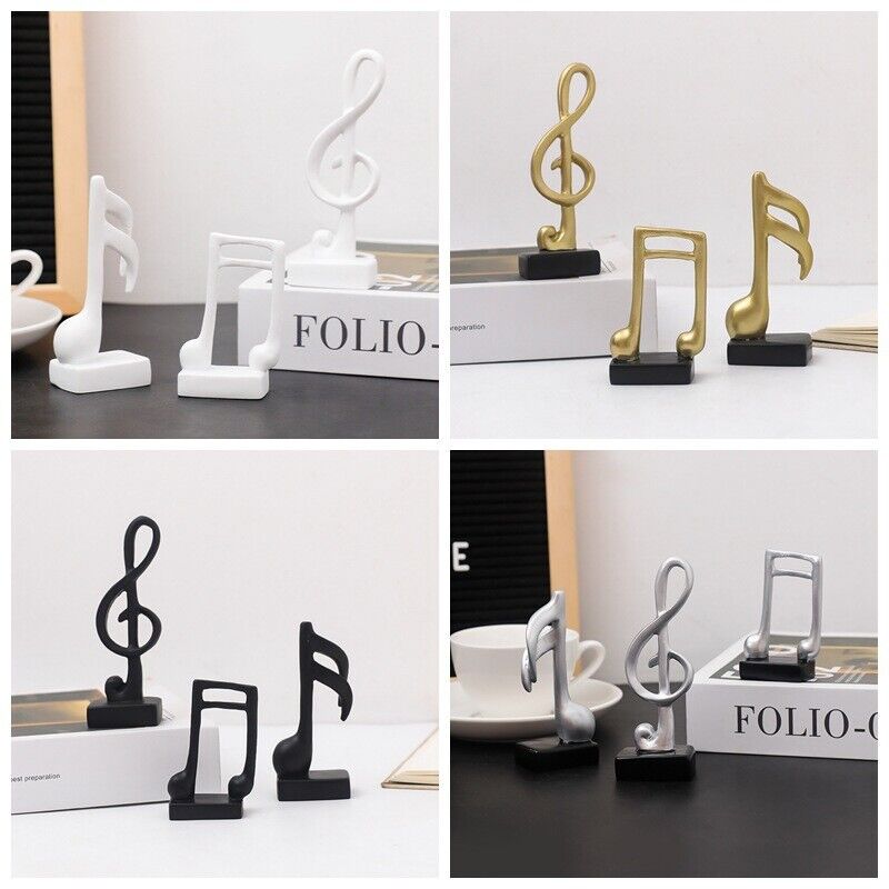 Mini Music Symbols Decoration For Home Furnishings Wine Cabinet Character Resins