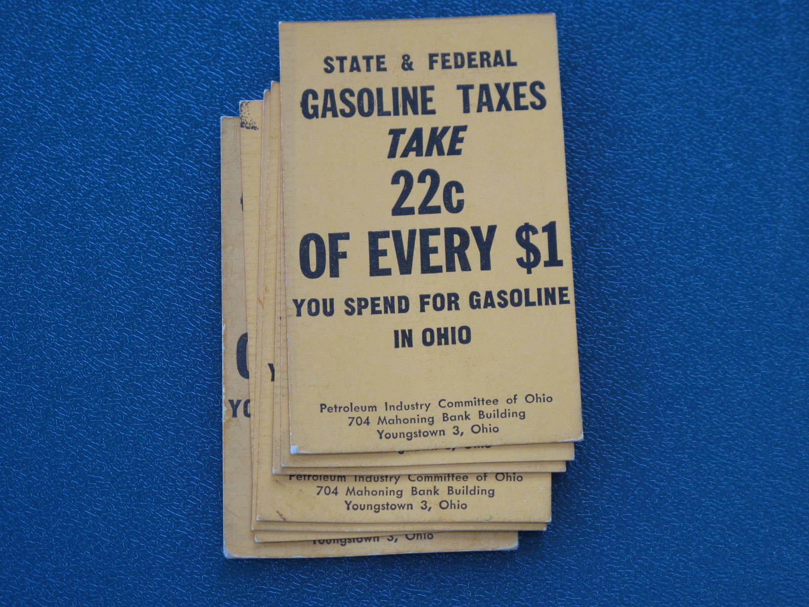 1950 Ohio Gasoline Taxes Calendar Lot Of 7 Petroleum Industry Committee B9406