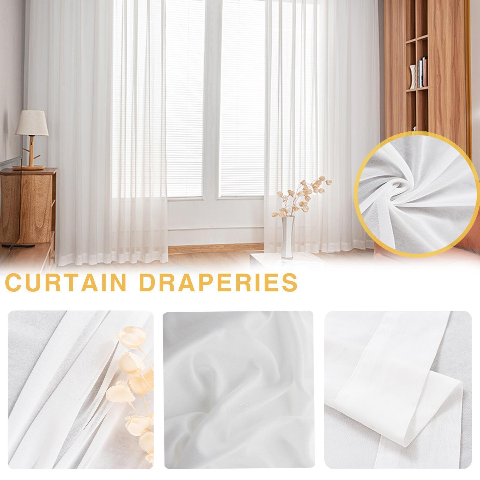 Home Decoration Polyester Bed Canopy Scarf Wedding Curtain For Living Room Q7k0
