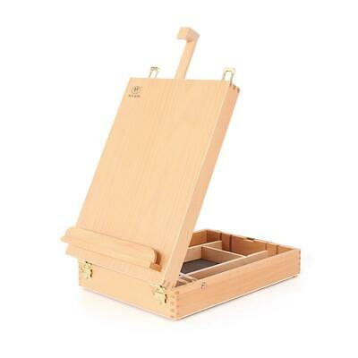 French Artist Wooden Table Top Desk Durable Sketch Box Easel Painter Portable Us
