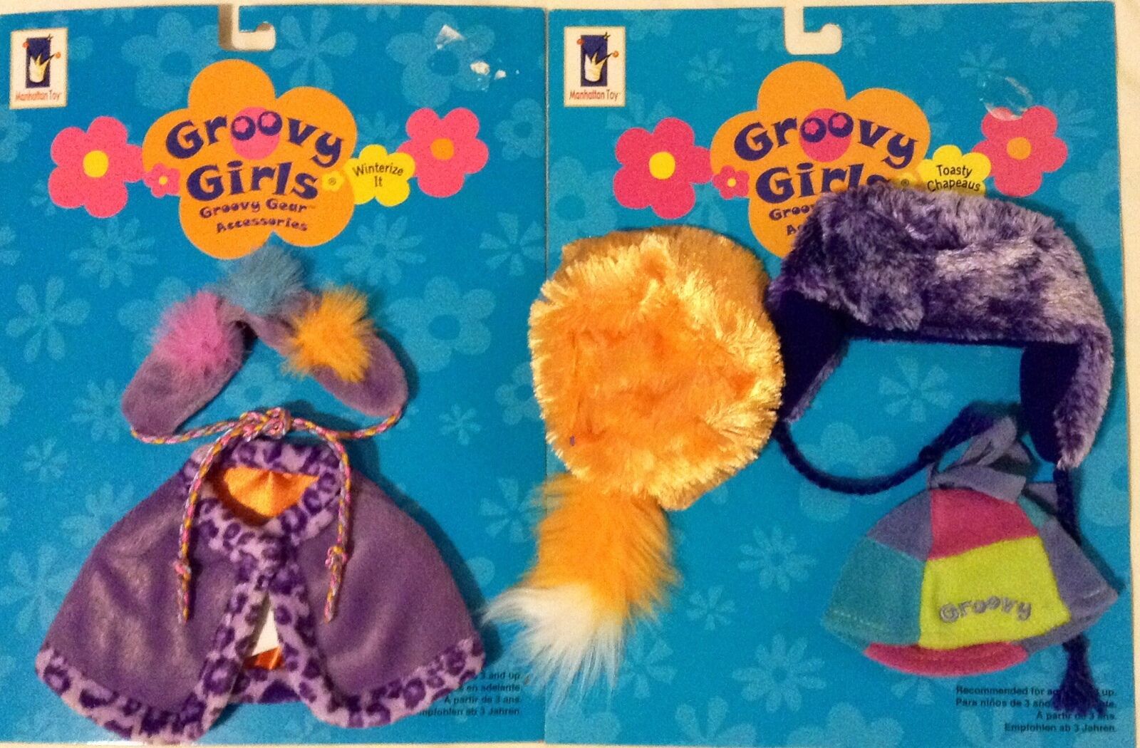 Winterize It & Toasty Chapeaus For Groovy Girls 13 Inch Dolls New
